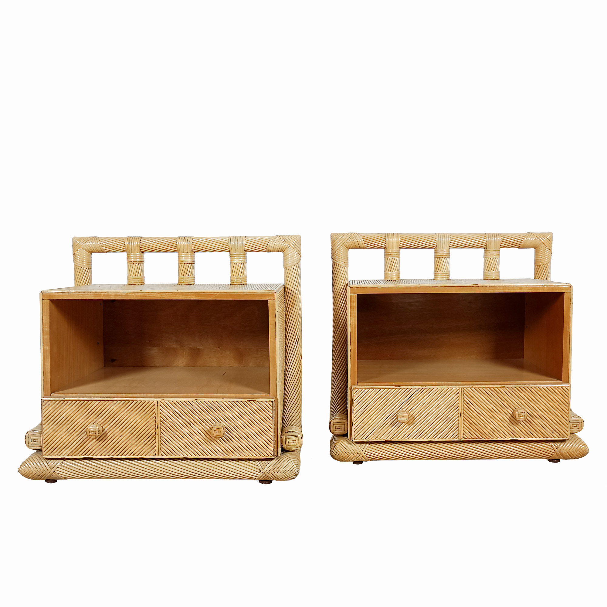 Pair of large bedside tables – France 1970