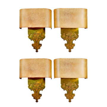 brass sconces spain 1960