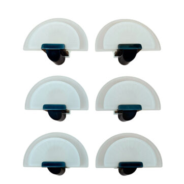 Set of 6 "Diva" wall lights - Italy 1980