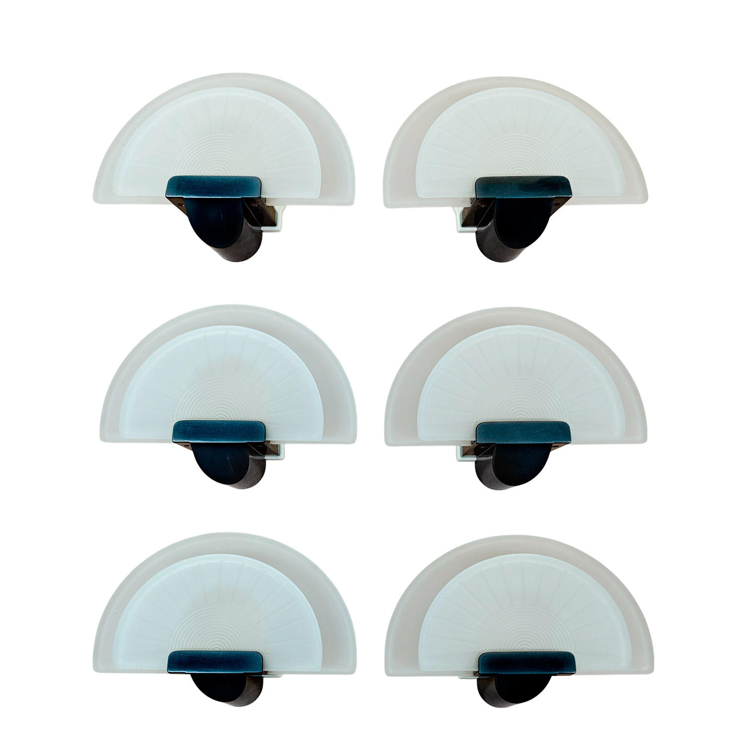 Set of 6 "Diva" wall lights - Italy 1980
