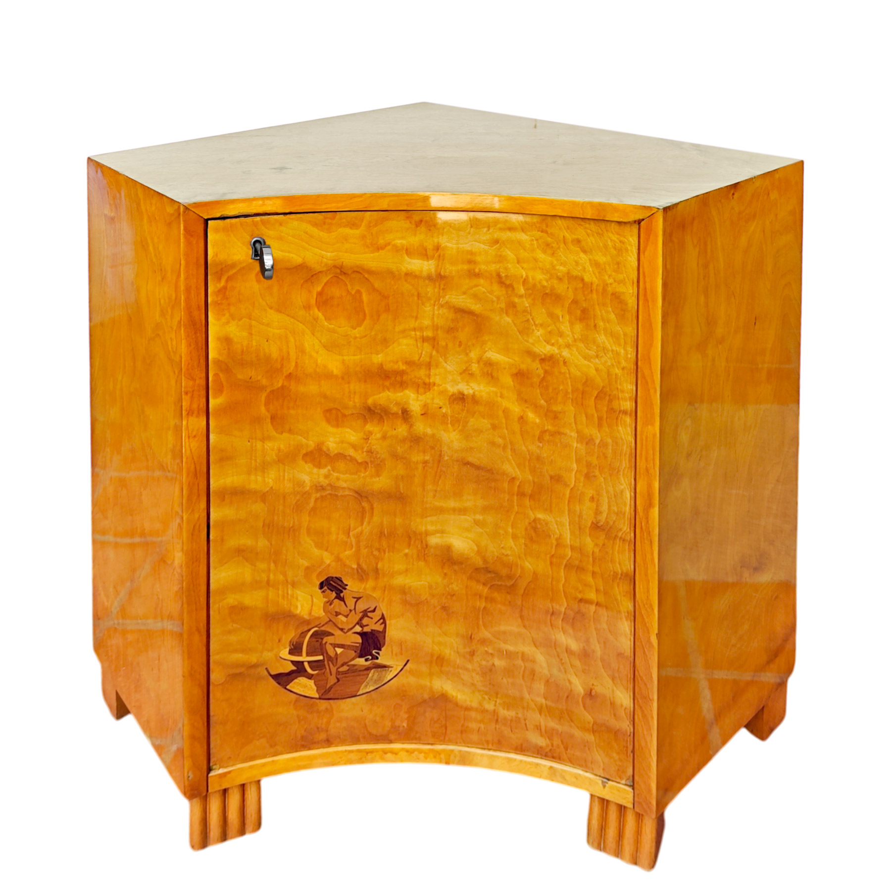 Small Art Deco corner cabinet - Sweden 1930