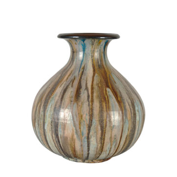 Large salt glazed stoneware vase by Guérin - Belgium 1940