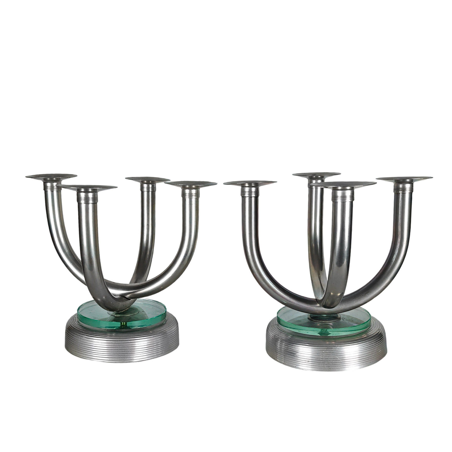 Pair of Art deco candelabras - Switzerland 1930