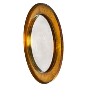 engraved brass mirror