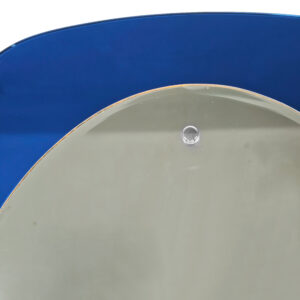 blue oval mirror italy 1950