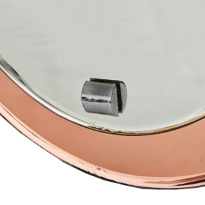 pink bevelles mirror italy 1950